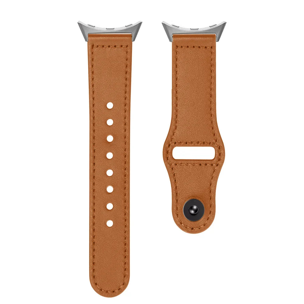 Bracelet en cuir Google Pixel Watch 1-4 41mm 45mm - Fin