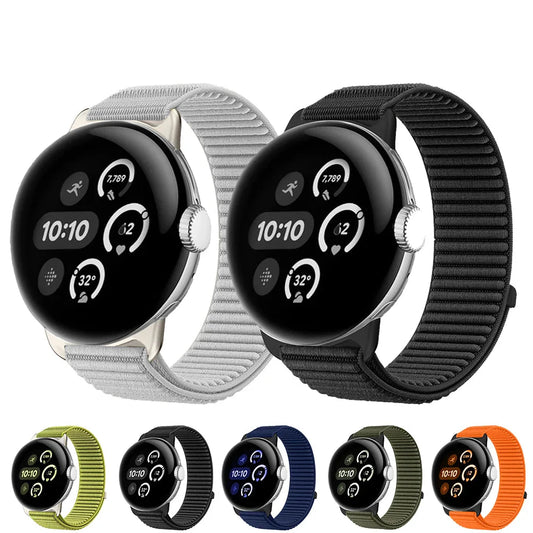 Google Pixel Watch 1 2 3 4 41mm 45mm Nylonarmband-Atmungsaktiv