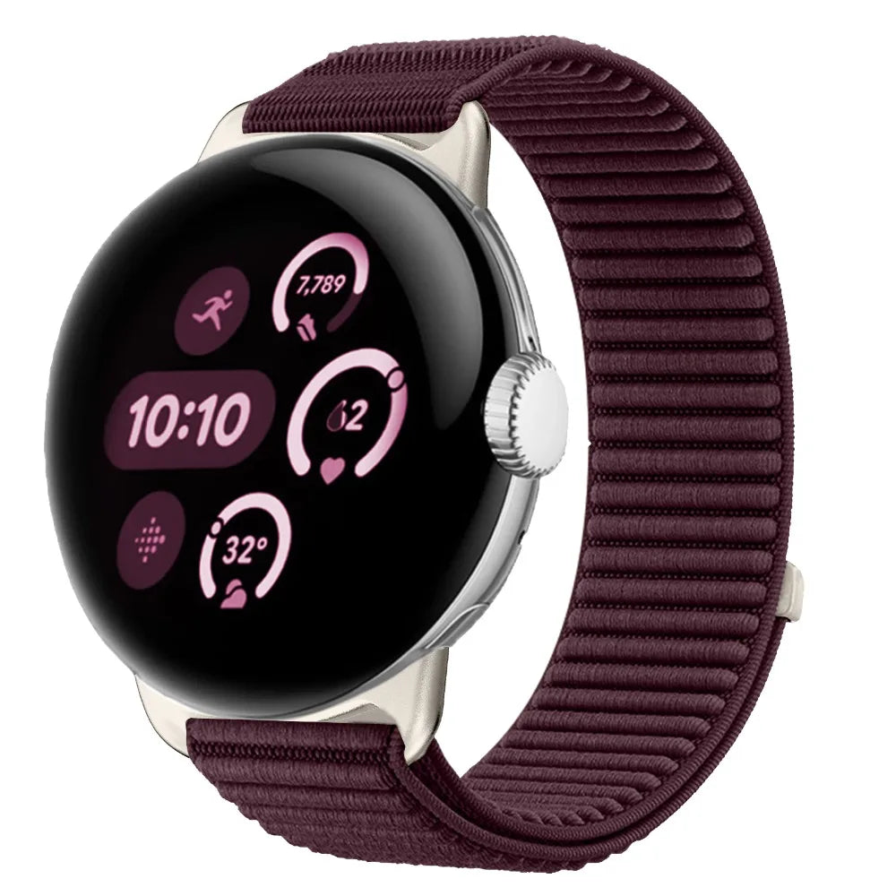 Bracelet en nylon respirant Google Pixel Watch 1 2 3 4 41mm 45mm