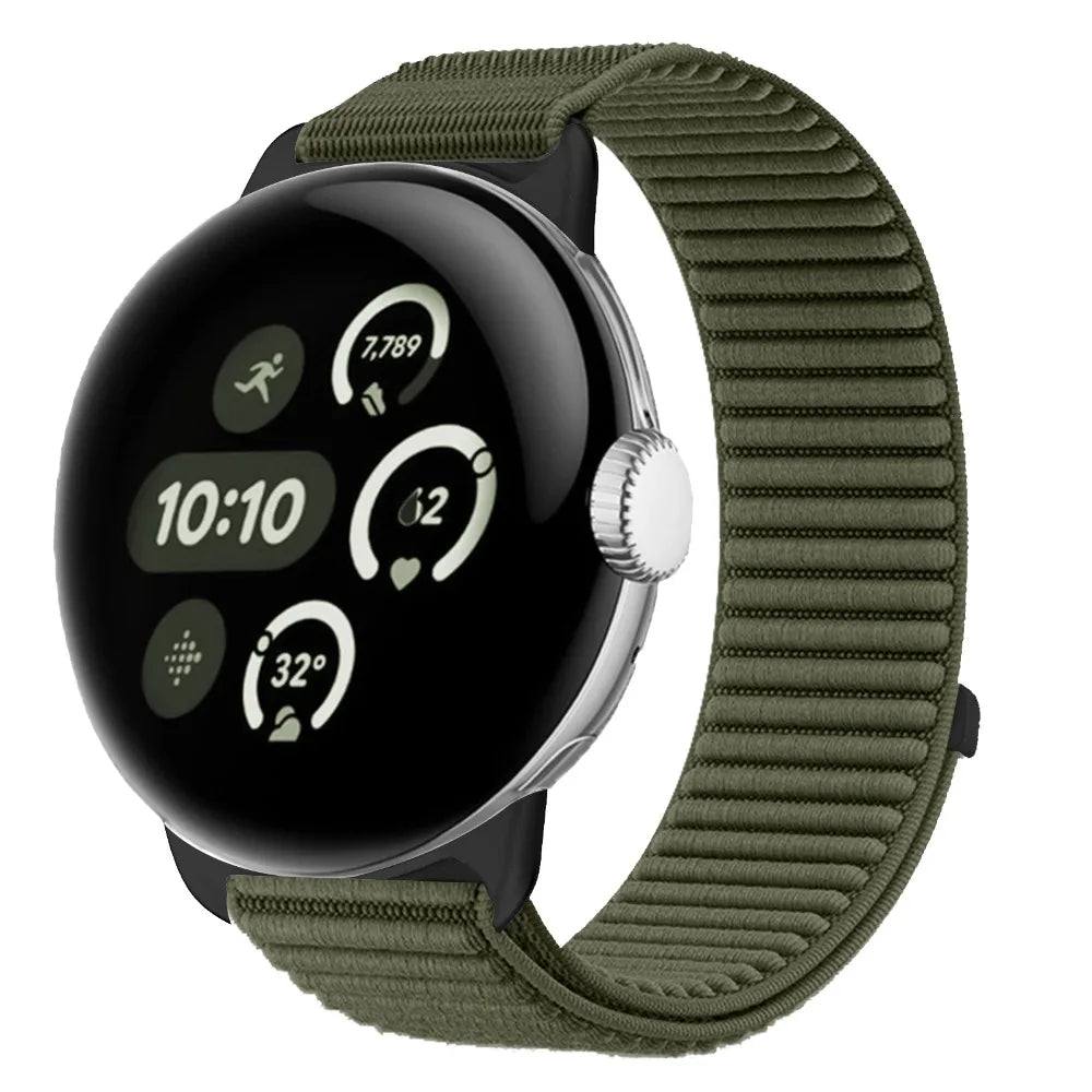 Bracelet en nylon respirant Google Pixel Watch 1 2 3 4 41mm 45mm