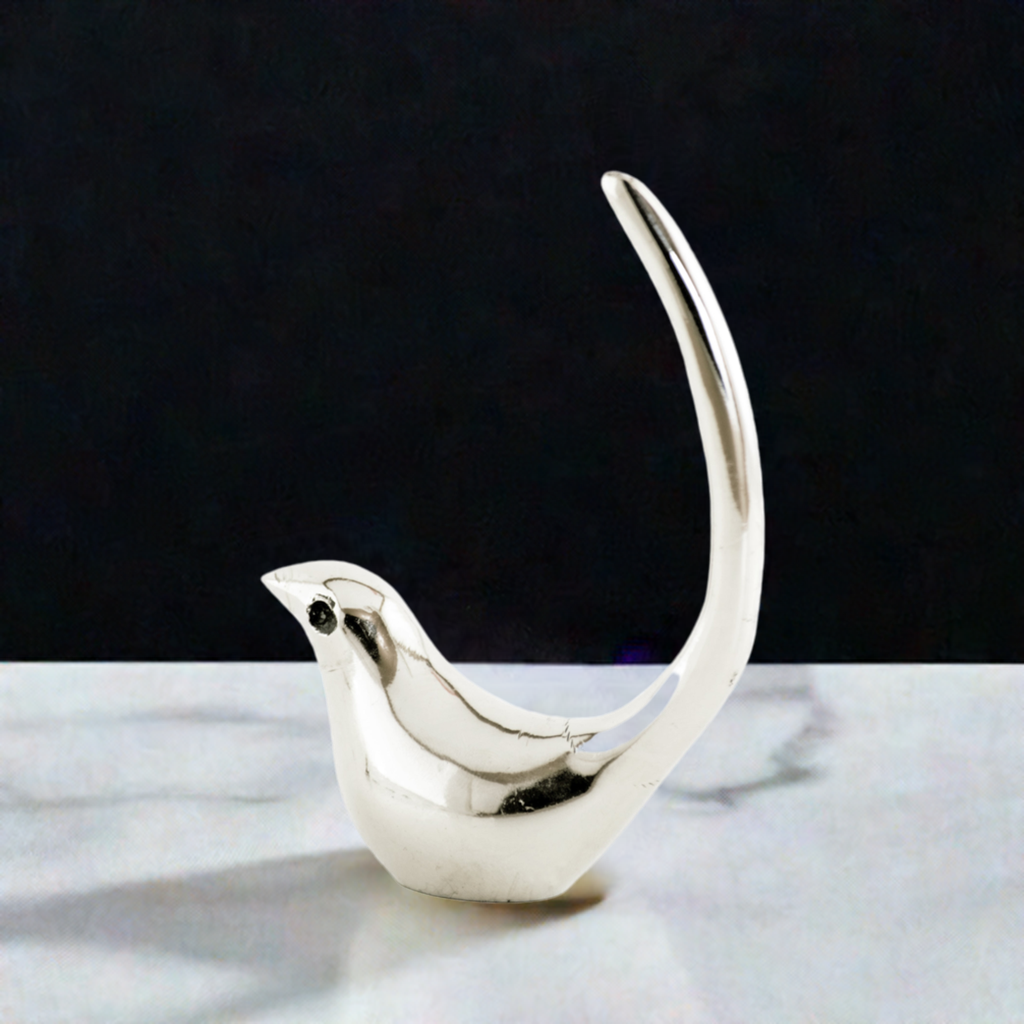 Vibhsa Silver Bird Ring Holder -Jewelry Organizer