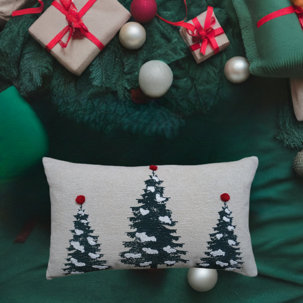Vibhsa Christmas Throw Pillow for couch 14" x 24"