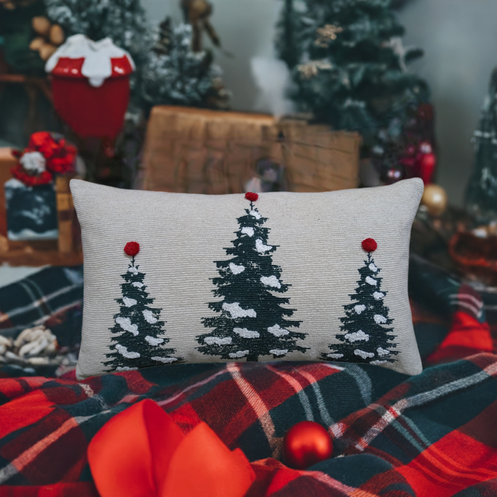 Vibhsa Christmas Throw Pillow for couch 14" x 24"