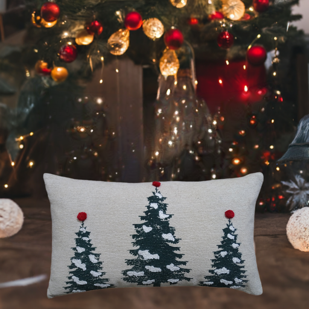 Vibhsa Christmas Throw Pillow for couch 14" x 24"