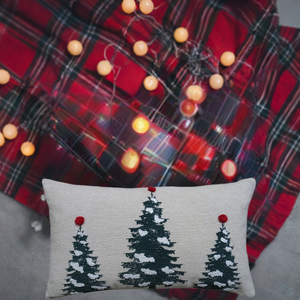 Vibhsa Christmas Throw Pillow for couch 14" x 24"