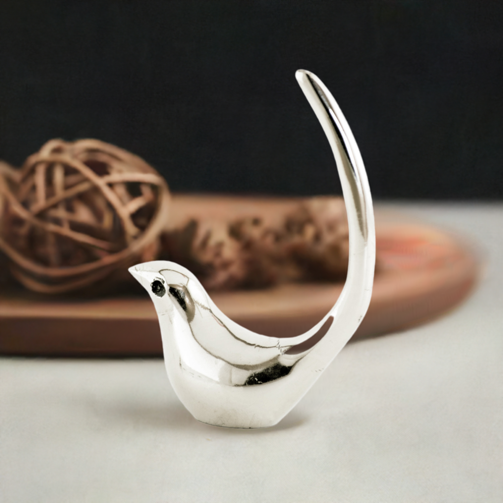 Vibhsa Silver Bird Ring Holder -Jewelry Organizer