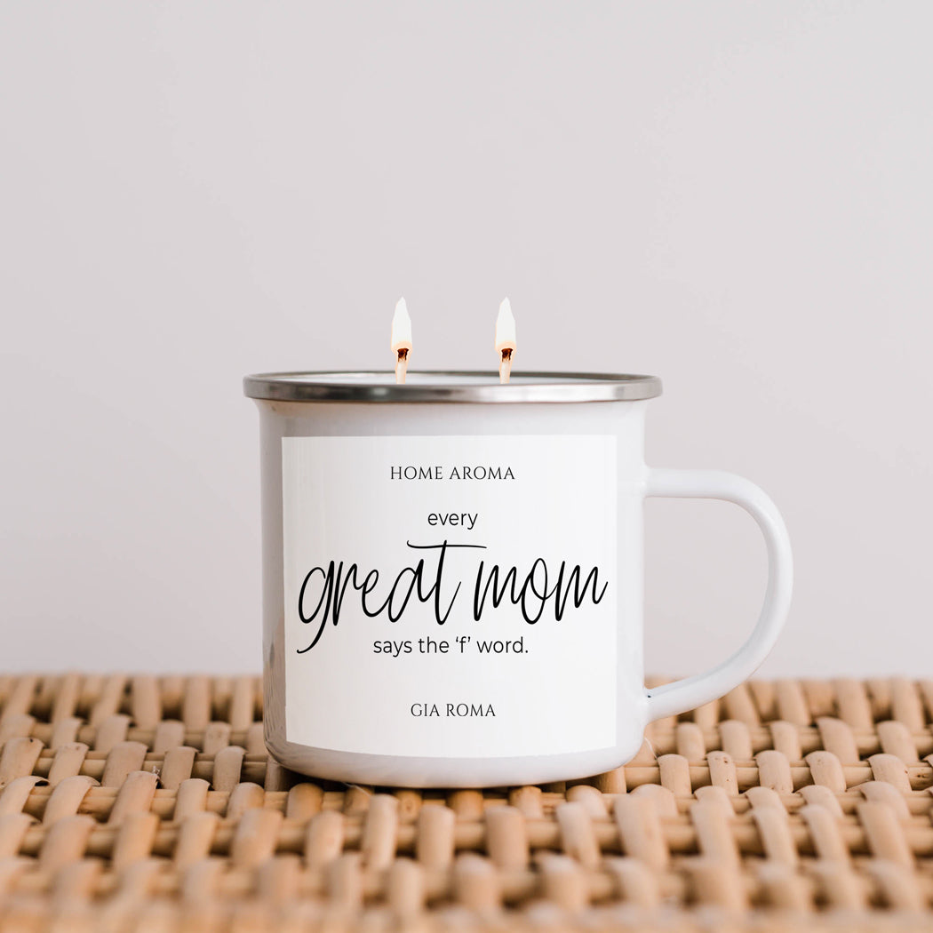Mothers Day Candle Mug 16oz Reusable Metal Candle Soy Gift
