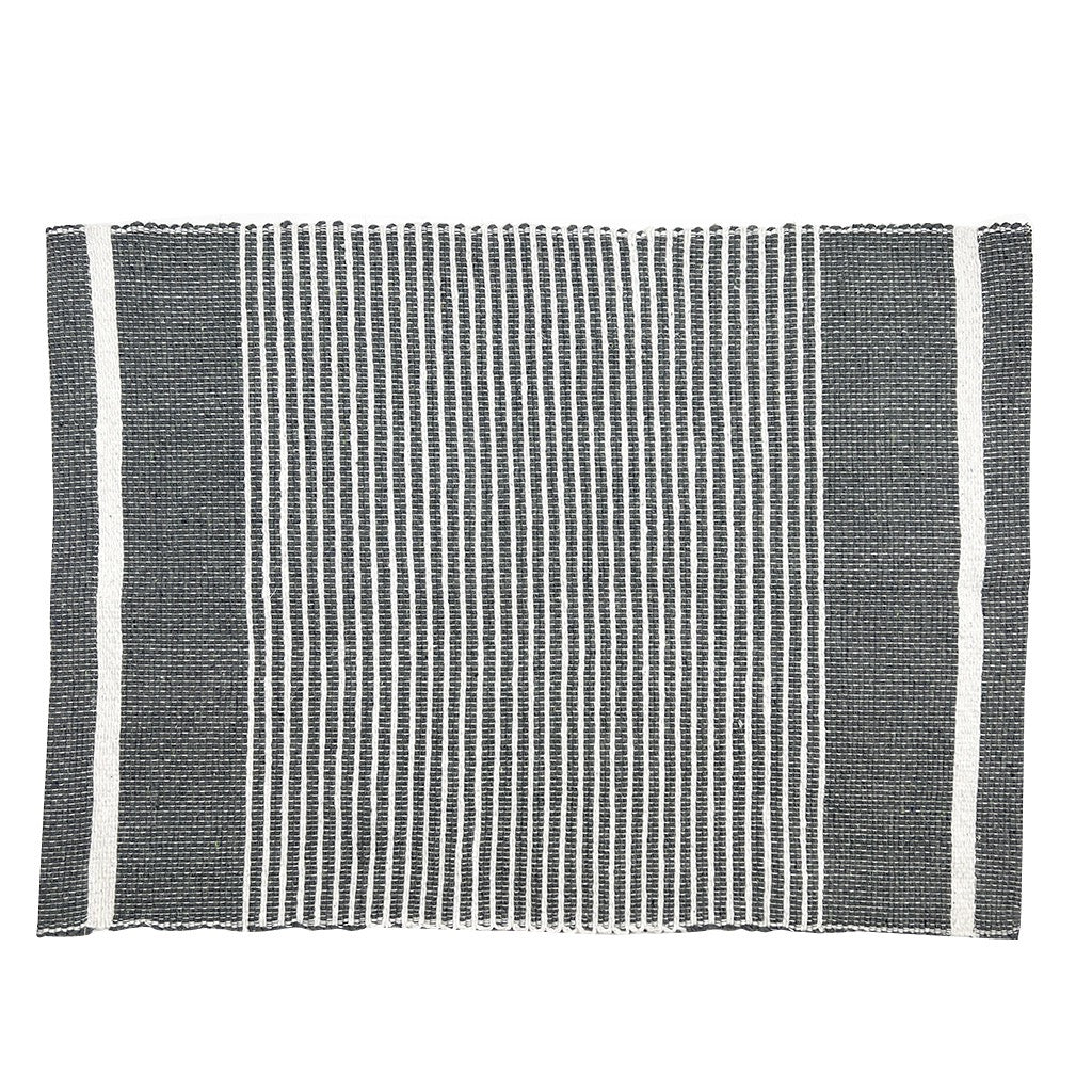 Handloom Ethiopian Striped Placemats Set Artisan Woven Cotton Dining Mats