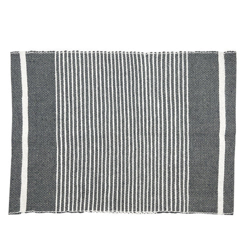 Handloom Ethiopian Striped Placemats Set Artisan Woven Cotton Dining Mats