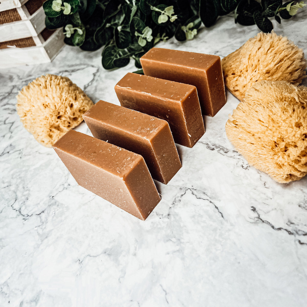 Kürbisgewürz-Seifenstück Handgemacht Bio Sheabutter Kaltsiedeverfahren 127g