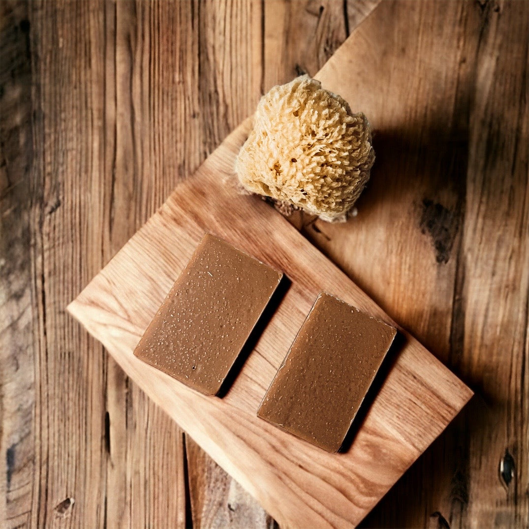 Kürbisgewürz-Seifenstück Handgemacht Bio Sheabutter Kaltsiedeverfahren 127g
