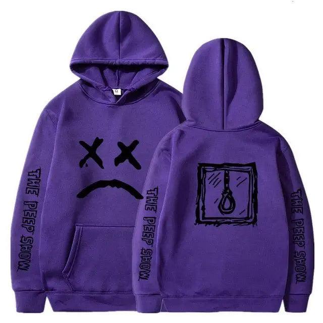Hip Hop Hoodies Modern Hell Hood For Boy Men Women Hooded Pullover Male Female Cry Baby Hoodie Sweatshirts Women's Hoodie Peep Show Rap Music Men's Hip Hop Weep Rapper Sweater Warm Winter Sweater