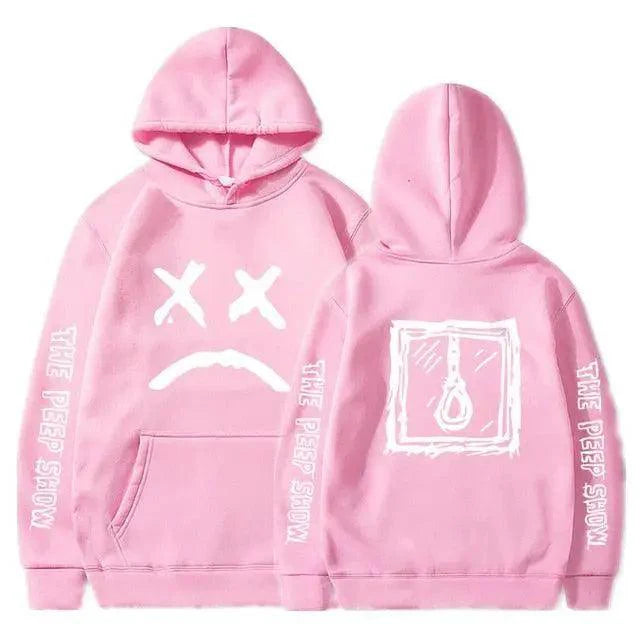 Hip Hop Hoodies Modern Hell Hood For Boy Men Women Hooded Pullover Male Female Cry Baby Hoodie Sweatshirts Women's Hoodie Peep Show Rap Music Men's Hip Hop Weep Rapper Sweater Warm Winter Sweater