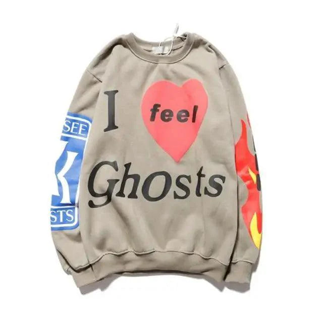 Hip-Hop Printed Sweatshirts Men  High Pullovers Couple Street Casual Sweatshirts Letter Print Men Women Sweatshirt Stylish Printed Cool Design Warm Winter Sweatshirt For Men Women