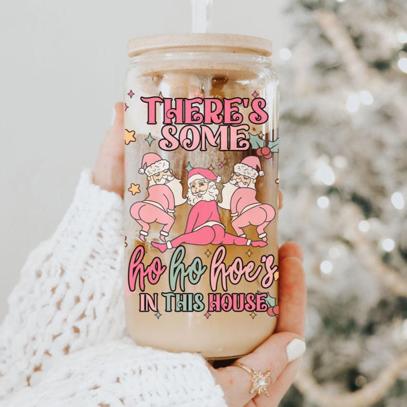 Mug de Noël drôle 500 ml rose pastel, Père Noël qui twerke, tasse coquine pour les fêtes, chocolat chaud, lait de poule