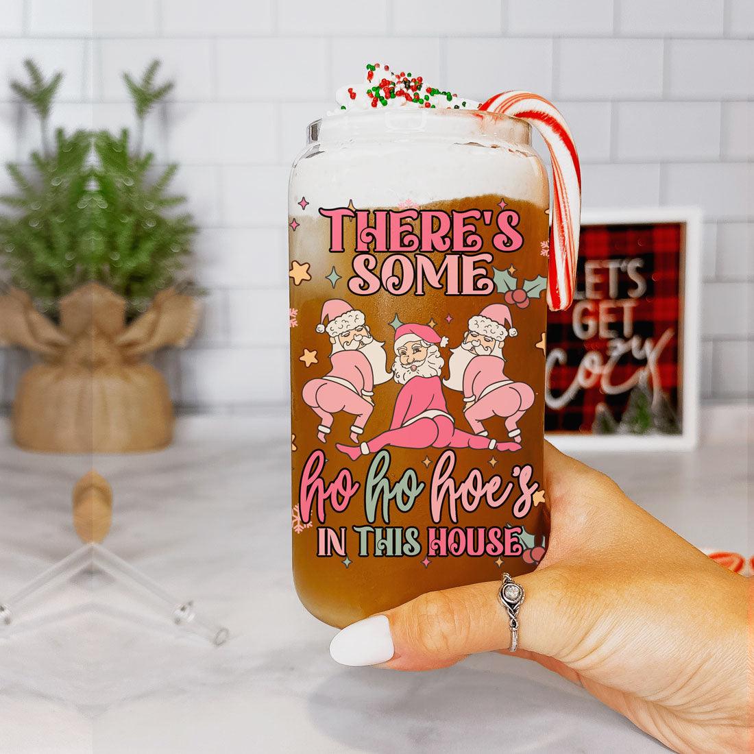Mug de Noël drôle 500 ml rose pastel, Père Noël qui twerke, tasse coquine pour les fêtes, chocolat chaud, lait de poule