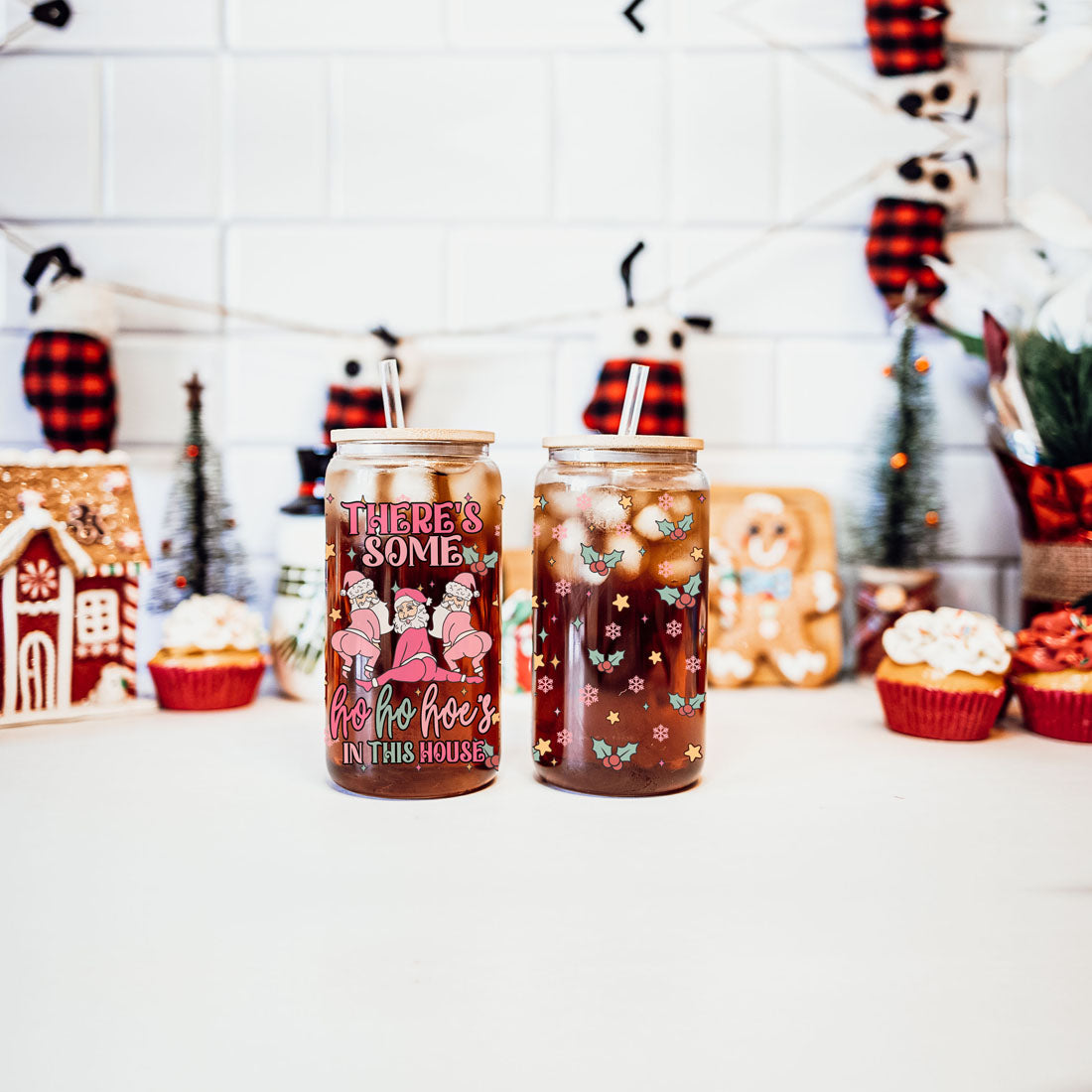Mug de Noël drôle 500 ml rose pastel, Père Noël qui twerke, tasse coquine pour les fêtes, chocolat chaud, lait de poule