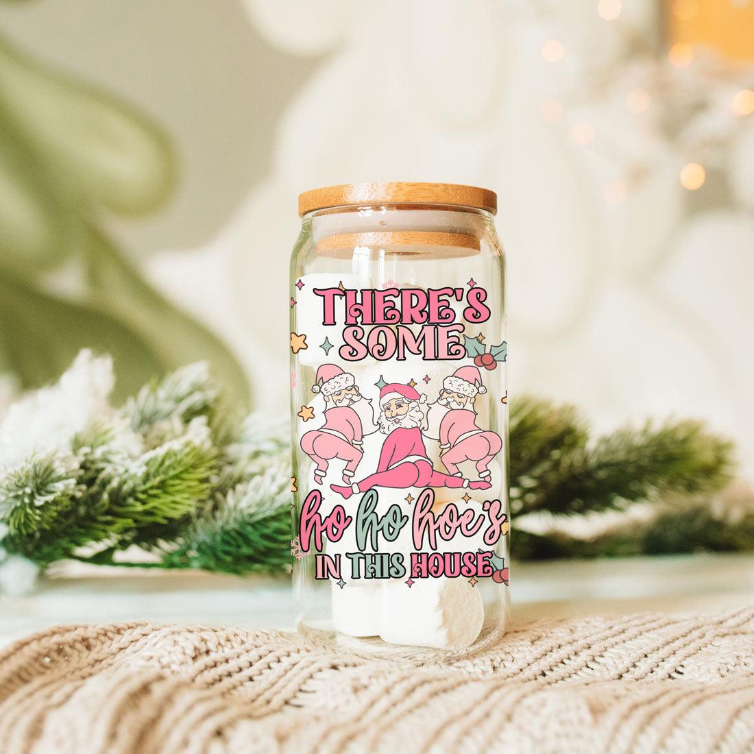 Mug de Noël drôle 500 ml rose pastel, Père Noël qui twerke, tasse coquine pour les fêtes, chocolat chaud, lait de poule