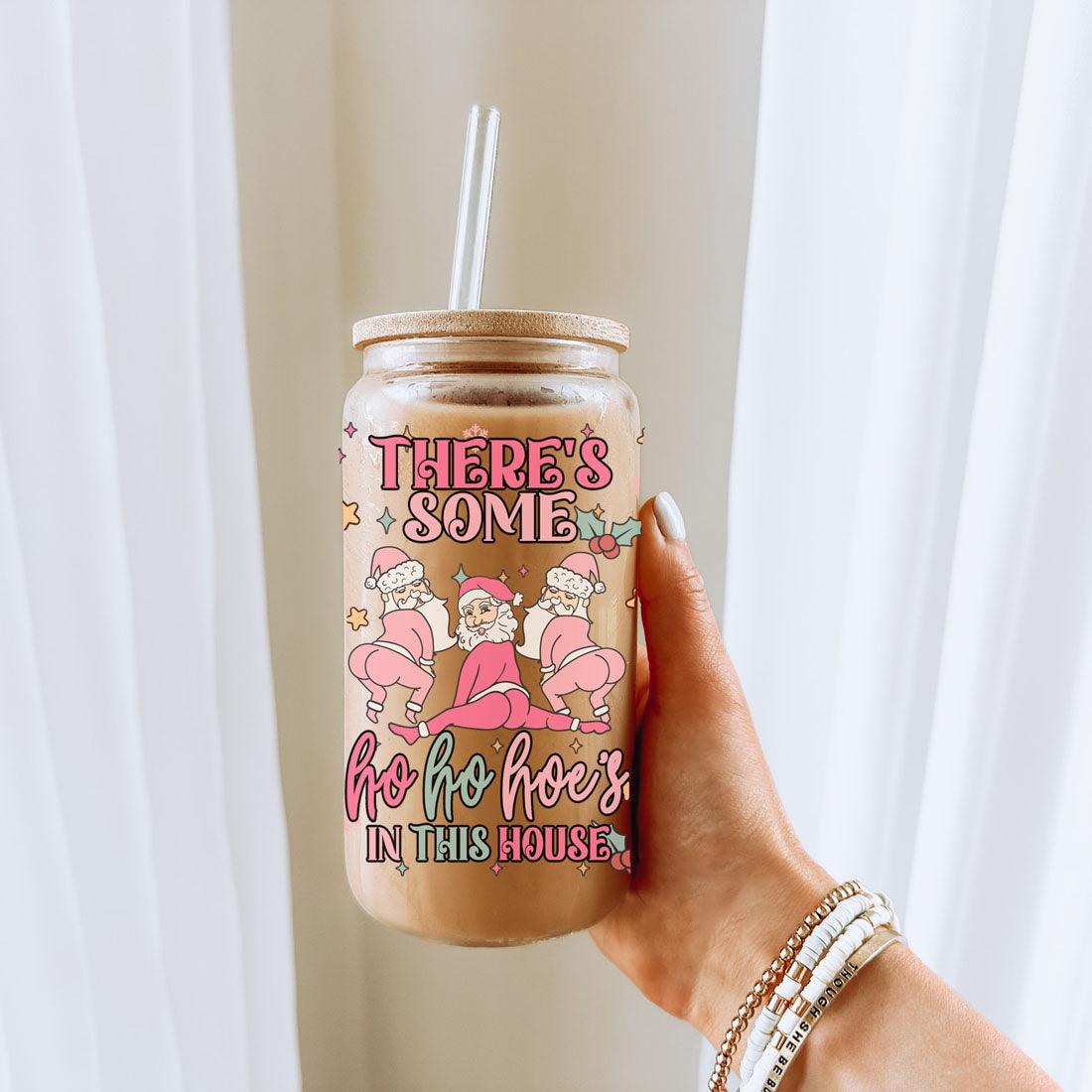 Mug de Noël drôle 500 ml rose pastel, Père Noël qui twerke, tasse coquine pour les fêtes, chocolat chaud, lait de poule