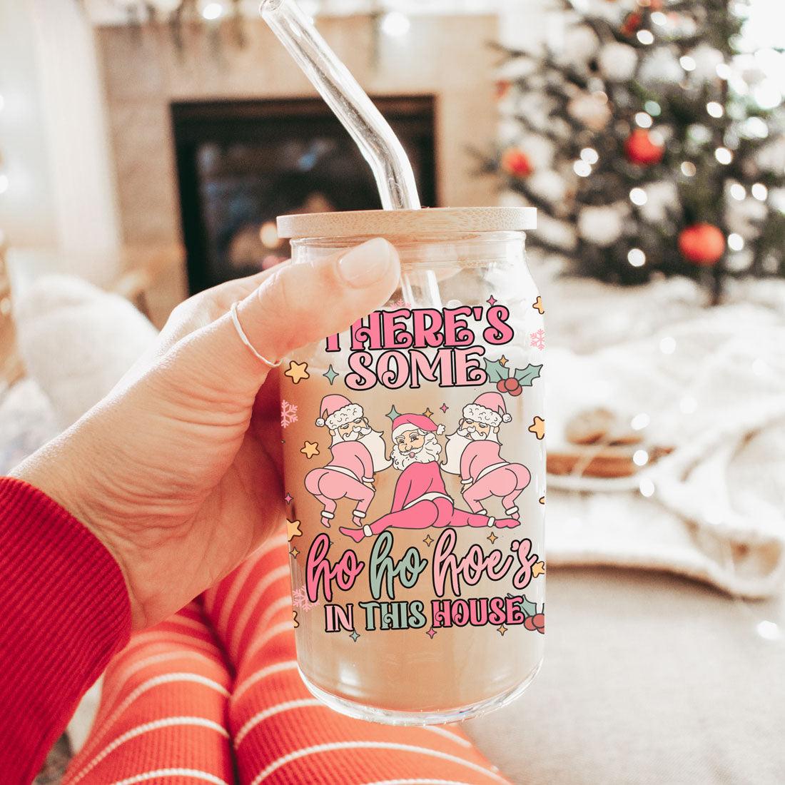 Mug de Noël drôle 500 ml rose pastel, Père Noël qui twerke, tasse coquine pour les fêtes, chocolat chaud, lait de poule