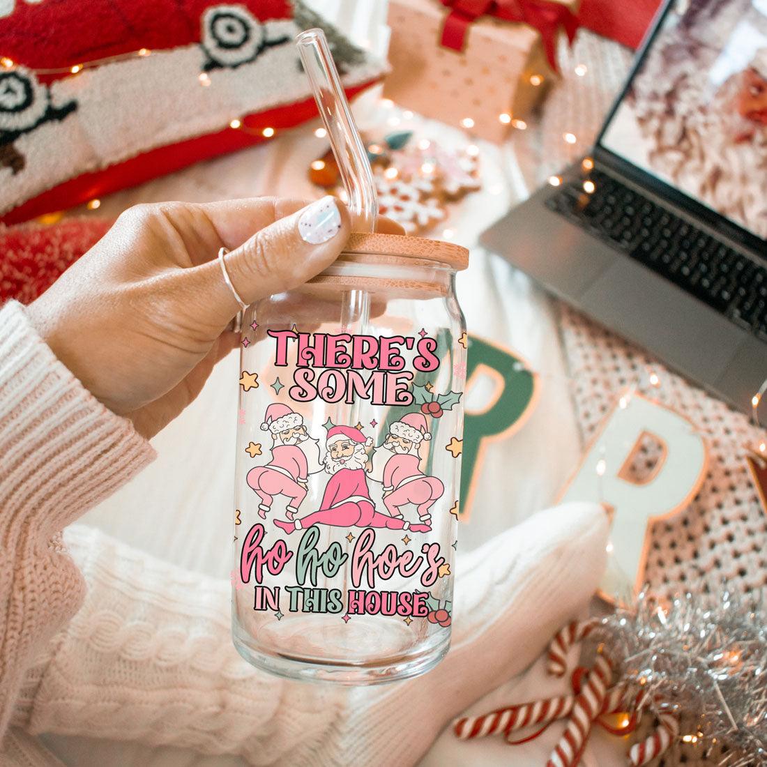 Mug de Noël drôle 500 ml rose pastel, Père Noël qui twerke, tasse coquine pour les fêtes, chocolat chaud, lait de poule