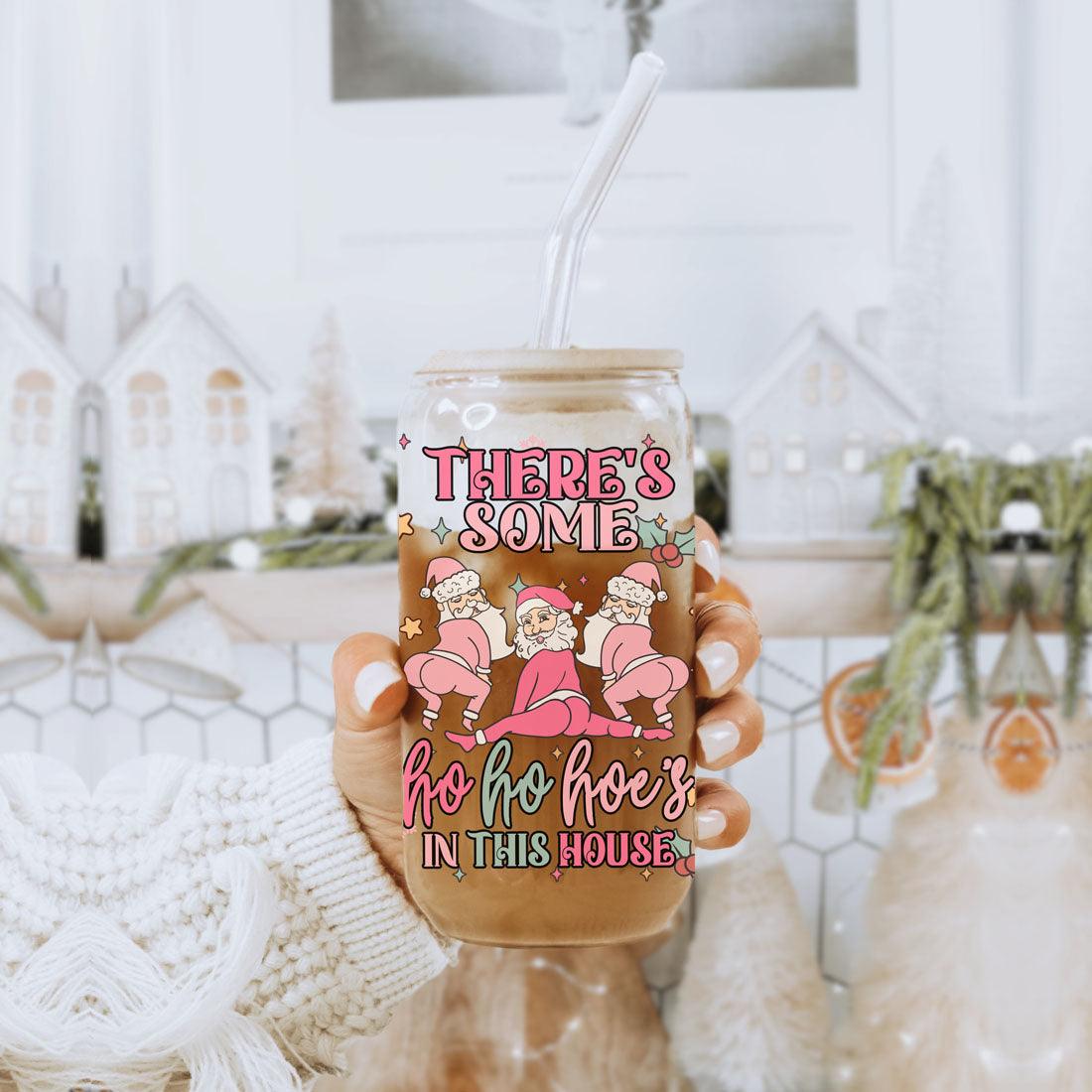 Mug de Noël drôle 500 ml rose pastel, Père Noël qui twerke, tasse coquine pour les fêtes, chocolat chaud, lait de poule