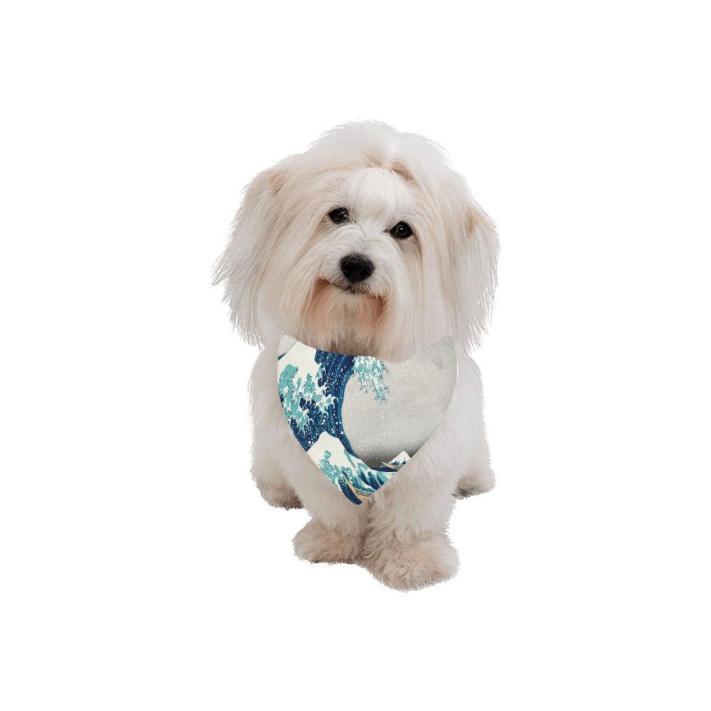 Hokusai Great Wave Off Kanagawa Double-Sided Pet Bandana