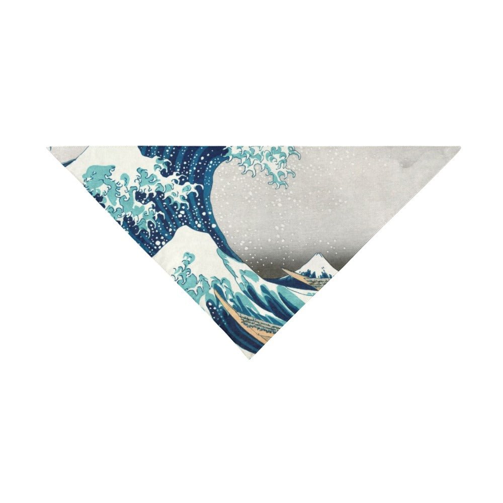 Hokusai Great Wave Off Kanagawa Double-Sided Pet Bandana