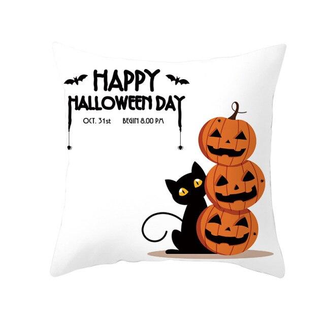 Holiday Pillowcase Pumpkin Cushion Cover Creative Decorative Sofa Party Home Car Pillow Cover Print Pillowcase Fall Decorative Pillows Cotton Linen Material Decoration