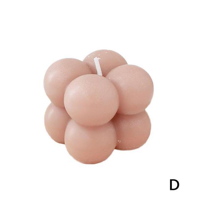 Home Decoration Candle Cube Bubble Candles Handmade Scented Candle Hand Poured Decorative Candle Aesthetic Candles Room Decor for Home Use Bedroom Soy Wax Aromatherapy Cube Candle Scented Relaxing Birthday Gift Home Decoration