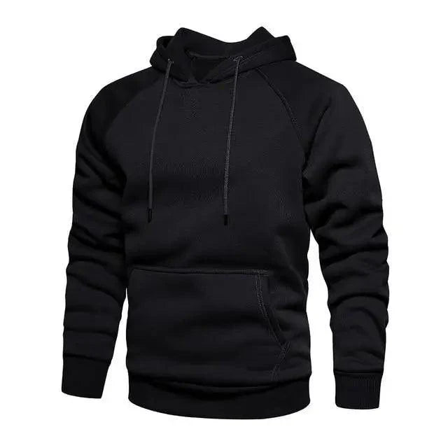 Hoodies Sweatshirts Men Solid Color Hoodie Hip Hop Streetwear Outwear Autumn Winter Long Sleeve Winter Fashion Thick Fleece Sweatshirt Mens Hip Hop Long Sleeve Pullover Hoodies Male Autumn Solid Color Hoodie