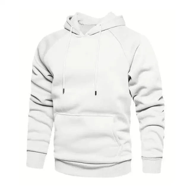 Hoodies Sweatshirts Men Solid Color Hoodie Hip Hop Streetwear Outwear Autumn Winter Long Sleeve Winter Fashion Thick Fleece Sweatshirt Mens Hip Hop Long Sleeve Pullover Hoodies Male Autumn Solid Color Hoodie