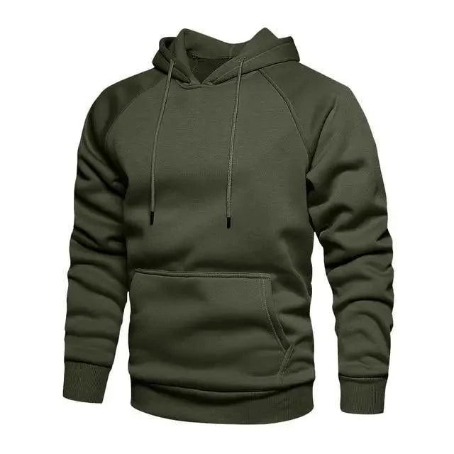 Hoodies Sweatshirts Men Solid Color Hoodie Hip Hop Streetwear Outwear Autumn Winter Long Sleeve Winter Fashion Thick Fleece Sweatshirt Mens Hip Hop Long Sleeve Pullover Hoodies Male Autumn Solid Color Hoodie