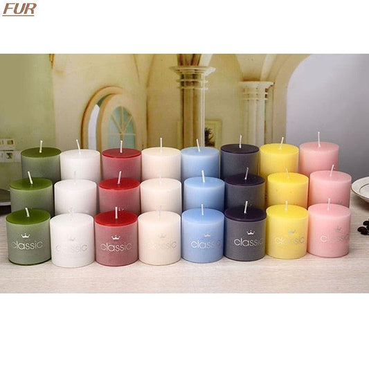 Scented Candle Candles For Home Scented 100 Hour Long Lasting Aromatherapy Candle Highly Scented & Soy Jar Candle Gift Lavender Classic Cylindrical Birthday Romantic Small Candle Wedding Western Food Candlestick Column Wax