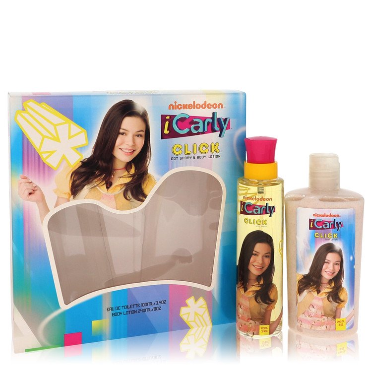 iCarly Click by Marmol & Son Geschenkset – 100 ml Eau De Toilette Spray + 236 ml Body Lotion für Damen