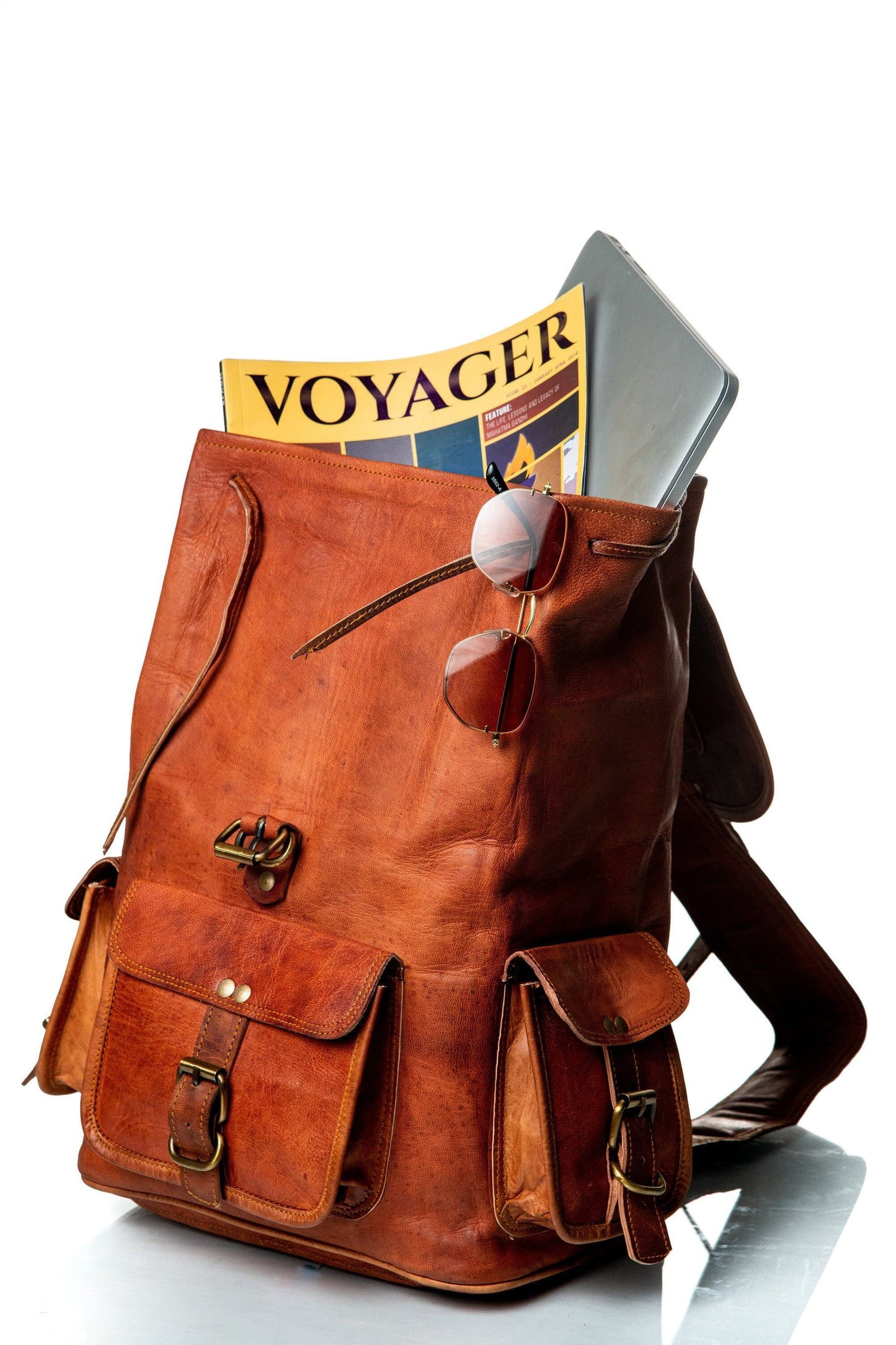 Der Alvarado Rucksack aus gegerbtem Leder