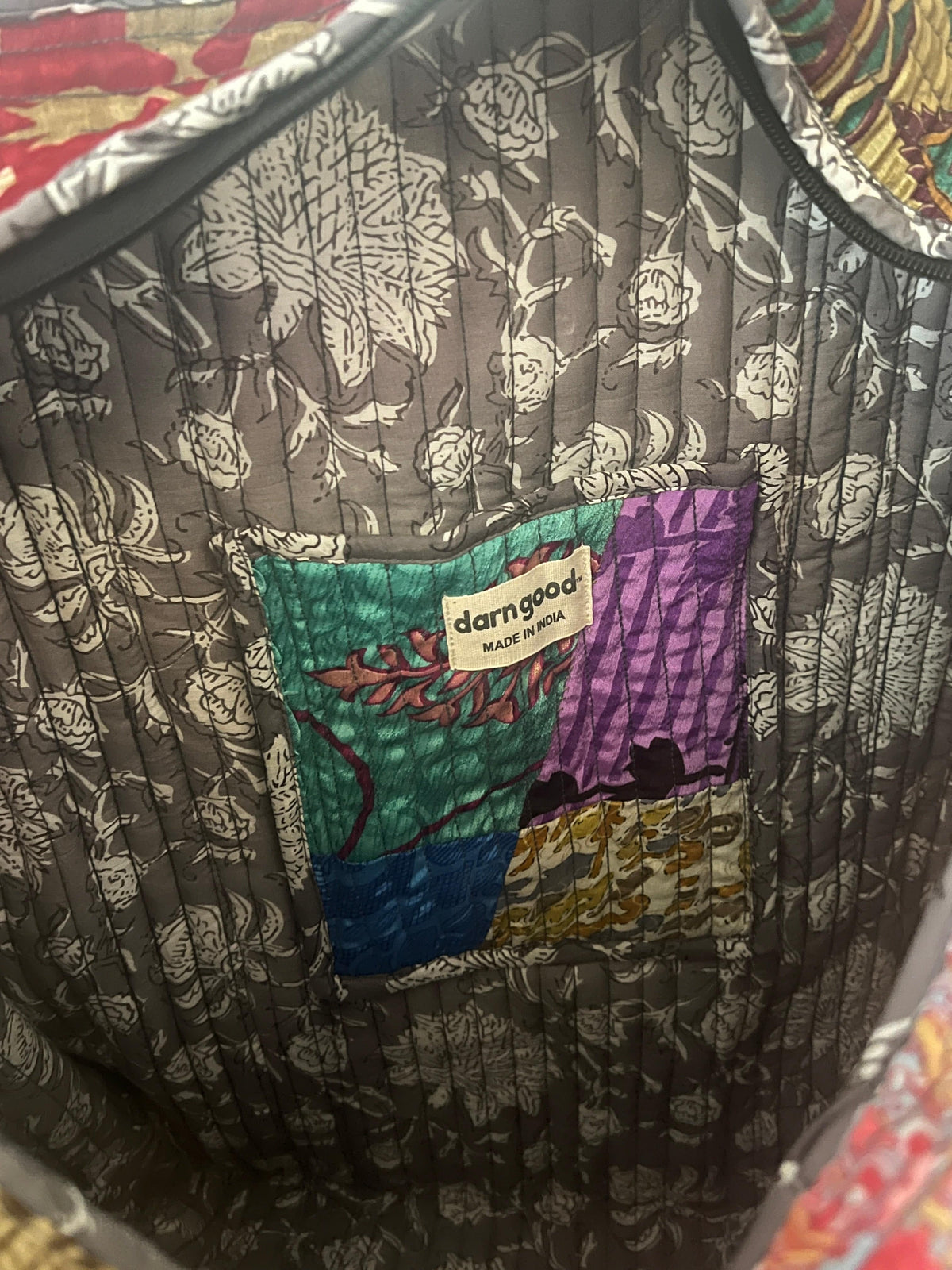 Gesteppte Baumwolltasche