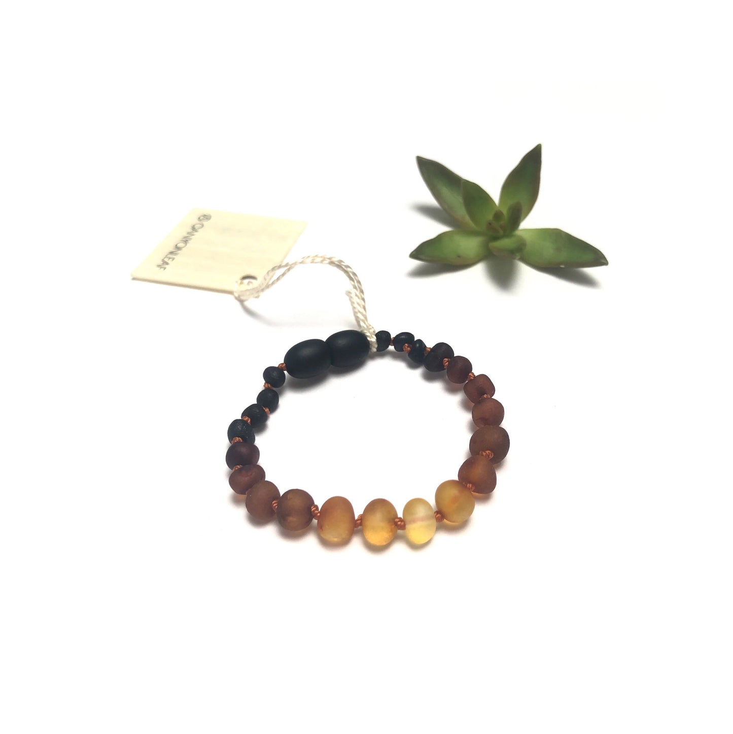 Roher Ombre-Baltischer Bernstein || Fußkettchen oder Armband