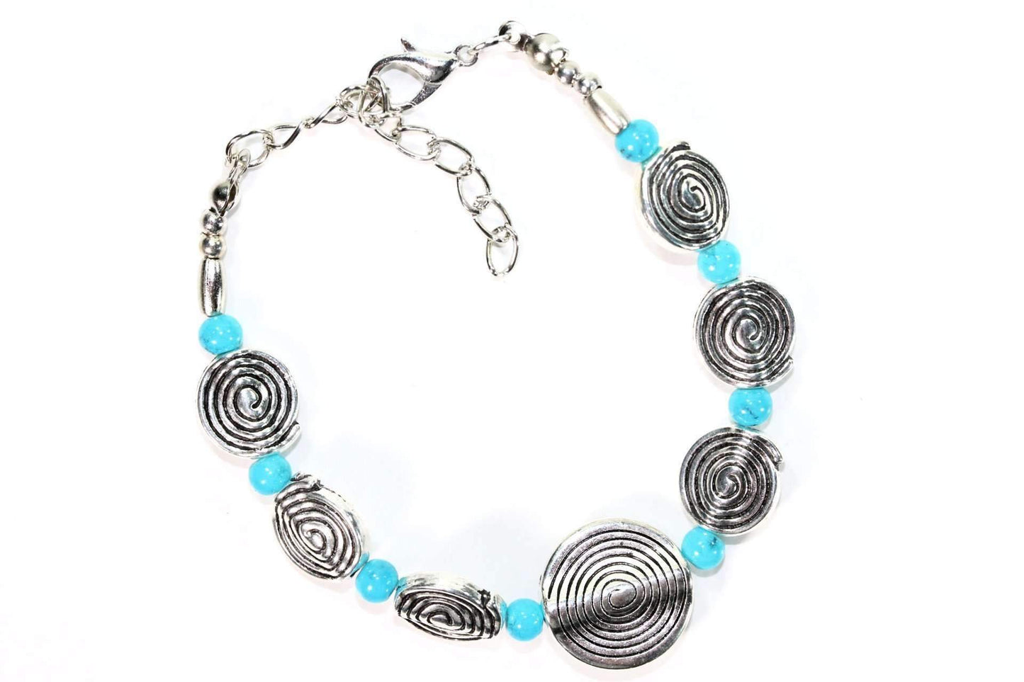 Infinity Spiral Charm Bracelet With Golden Butterfly Earrings