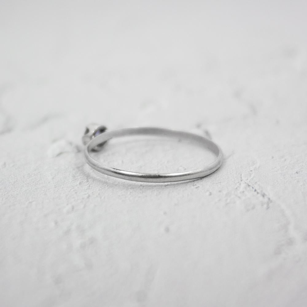 Iolith Sterling Silber Ring Zartes Minimalistisches Band