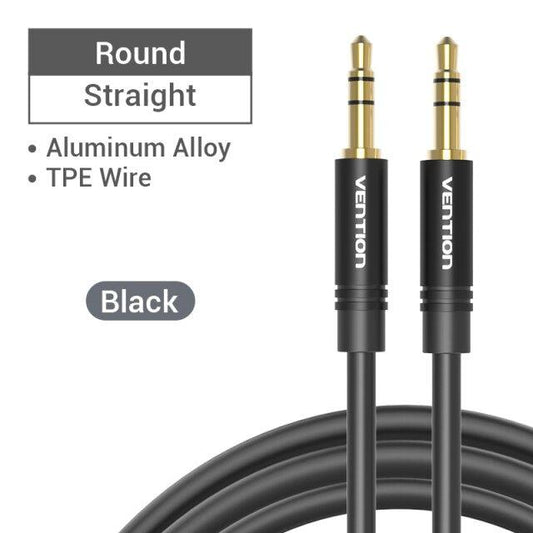 Jack 3.5mm Aux Cable  3.5mm Audio Cable Jack  Headphones Speaker Cable Male Stereo Audio Cable Fabric Braided Compatible For Headphones Smartphone Car Stereos