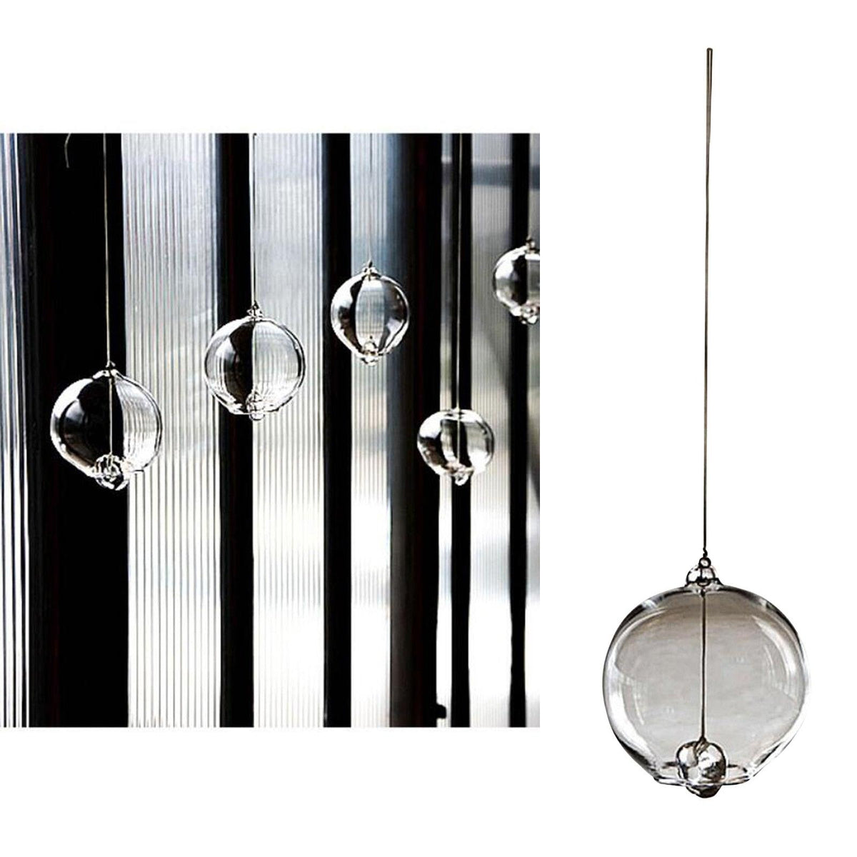 Japanese Wind Chimes Romantic Small Wind Bells Simple and Beautiful Label Pendant Chimes Wind Bells Glass Japanese Style Pendant Home Indoor Outdoor Bedroom Garden Decor Best Gift Celebrations