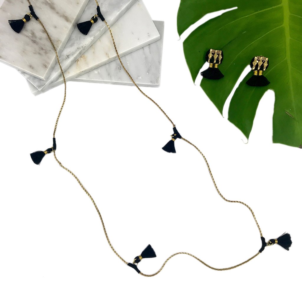 Boucles d'oreilles Jhumka à pompons, style bohème, faites à la main, en coton et alliage de zinc, 4 couleurs