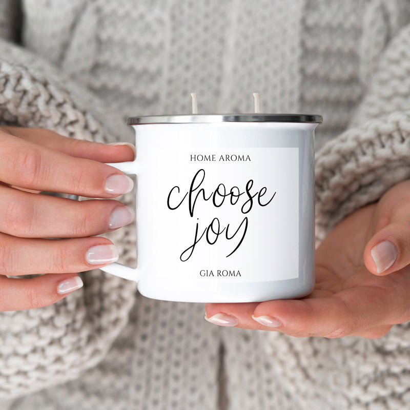 16oz Reusable Metal Candle Mug Scented Soy Candle Gift