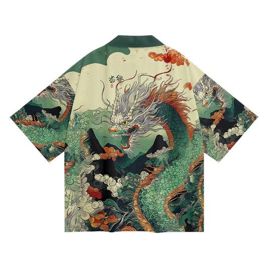 K32 Grüner Drachen-Kimono