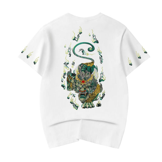 KH2820 T-shirt brodé Kirin Émeraude