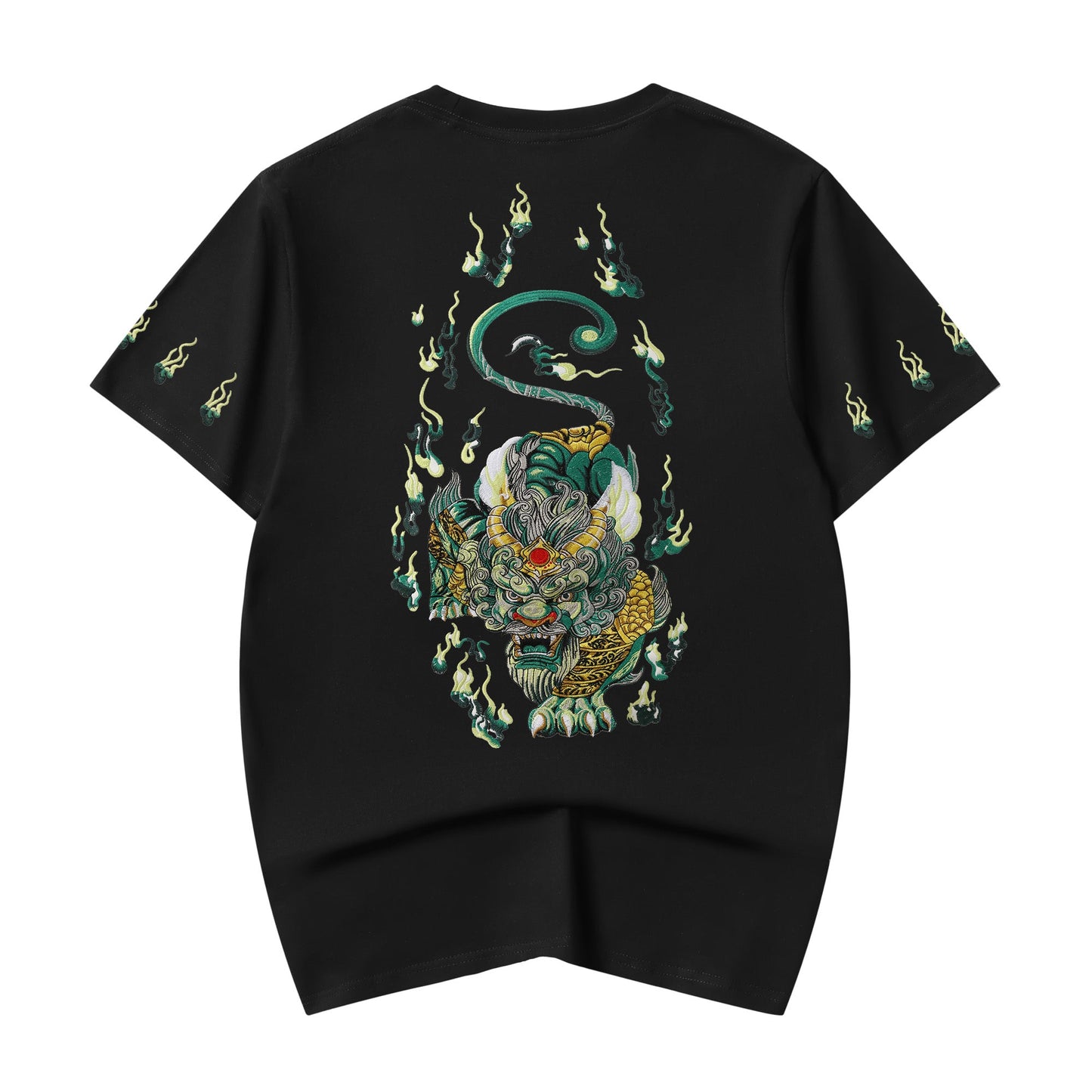 KH2820 T-shirt brodé Kirin Émeraude