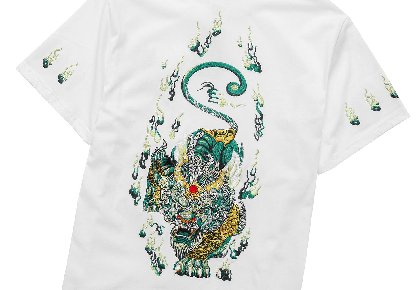 KH2820 T-shirt brodé Kirin Émeraude