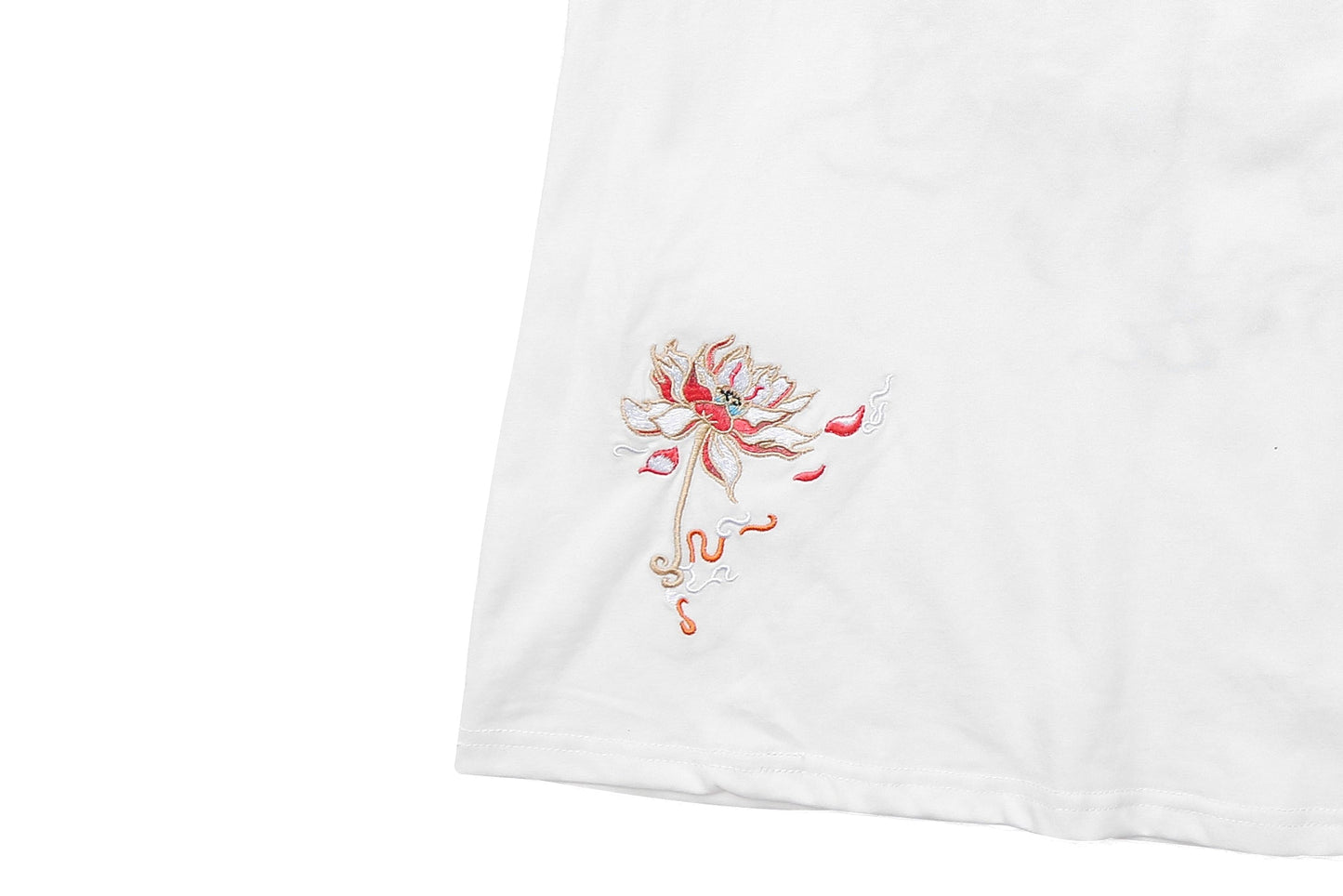 KH606 T-shirt Brodé Phénix Bleu