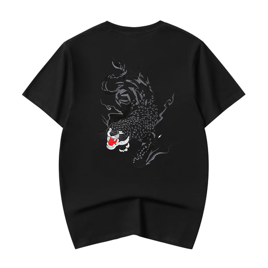 T-shirt brodé Panthère déchaînée KH802